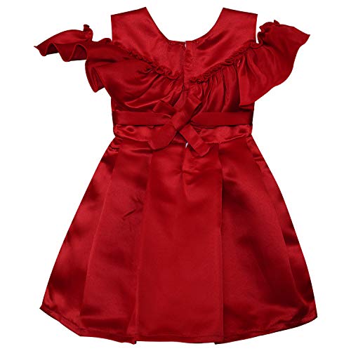 Baby Girls Frock Dress-stn712mrn - Party Wear - frocks Party Wear - baby dress
