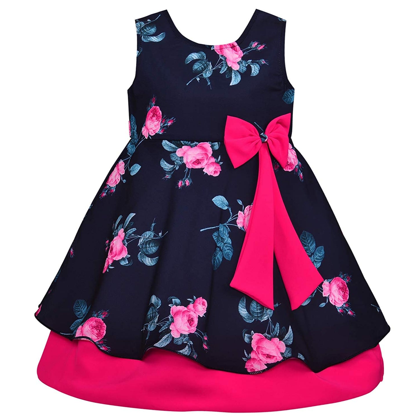Baby Girls Dress Frocks-stn736pnk - Party Wear - frocks Party Wear - baby dress