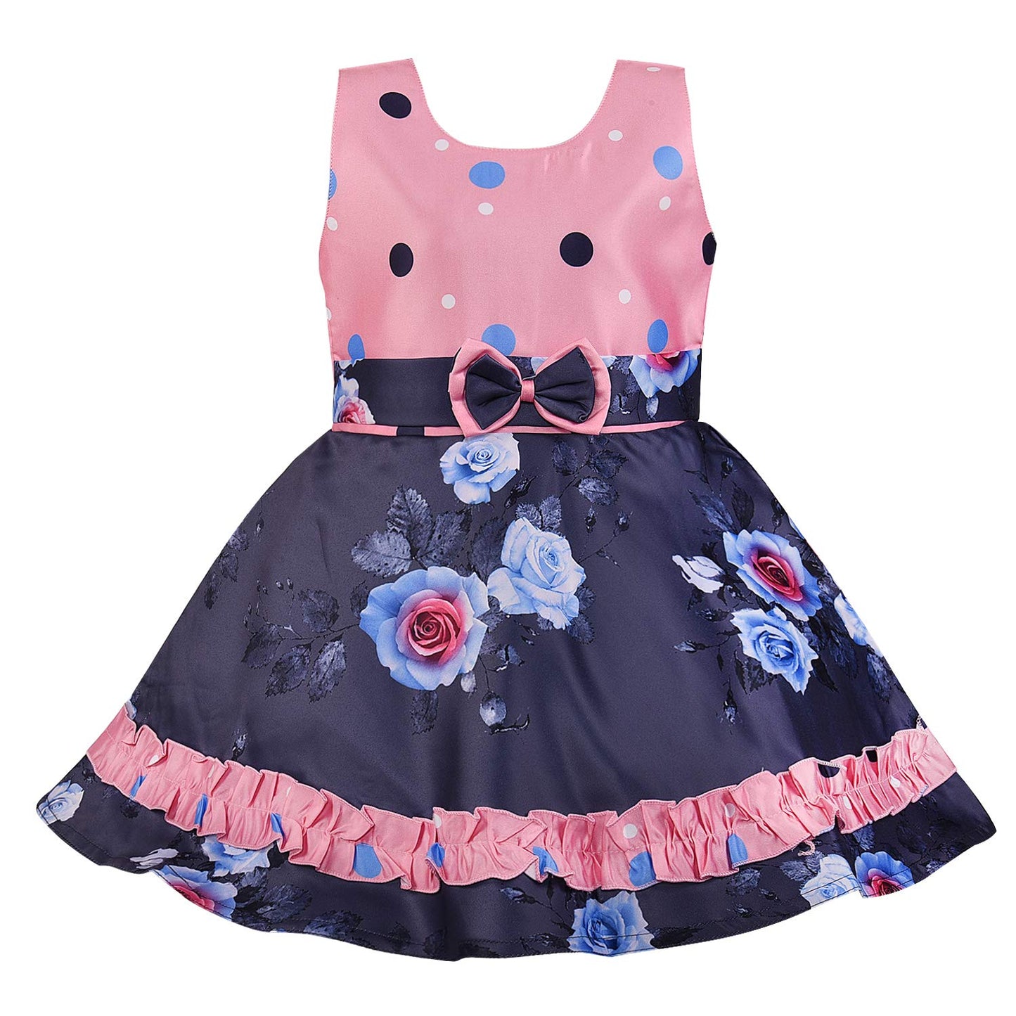 kids Birthday Frock Dress (stn753bpnk)