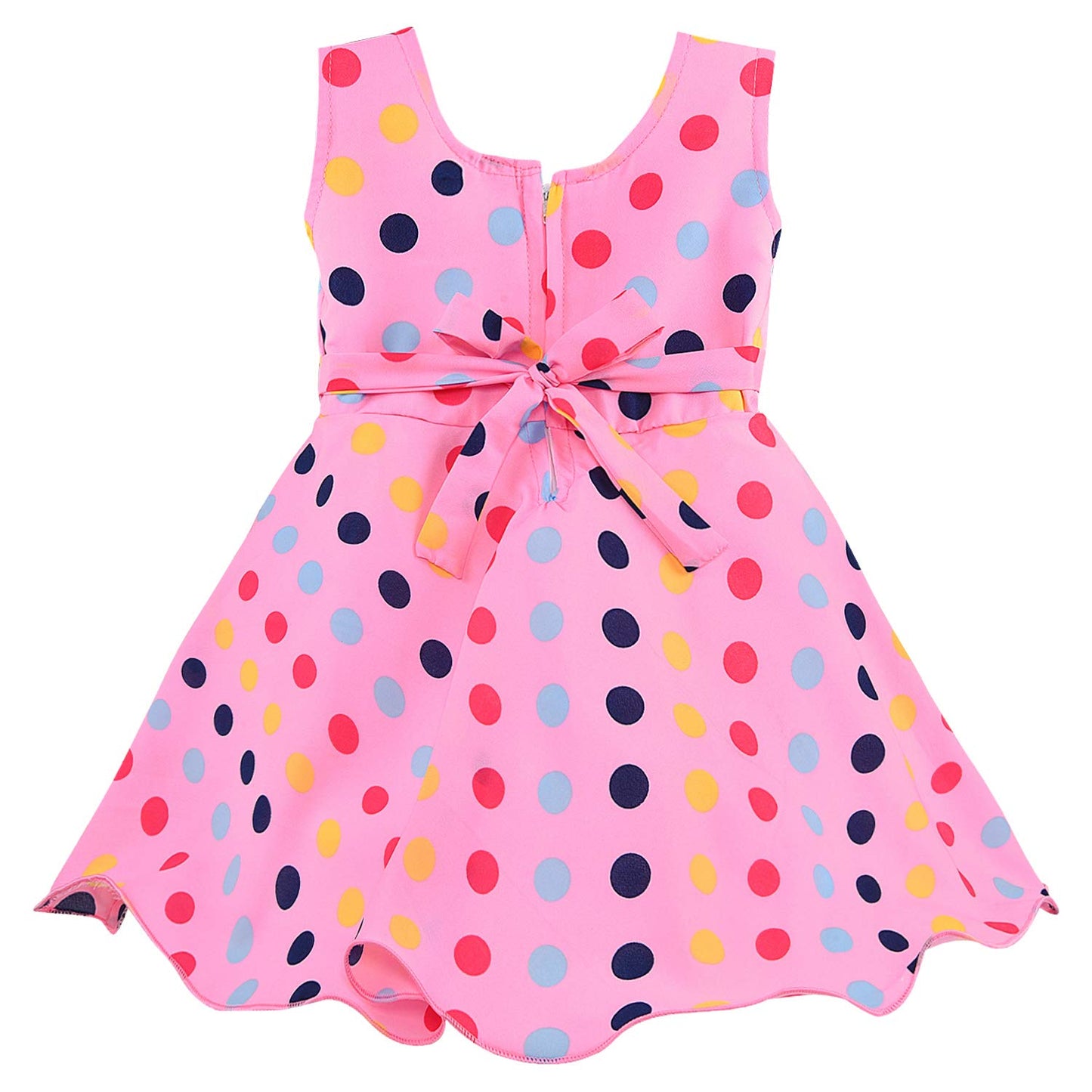 kids Partywear Dress Frock (stn759bpnk)