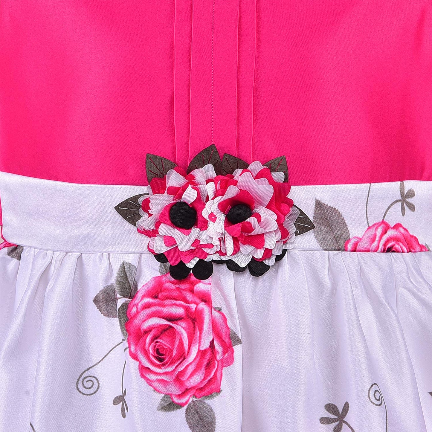 Pink Floral Printed Dress