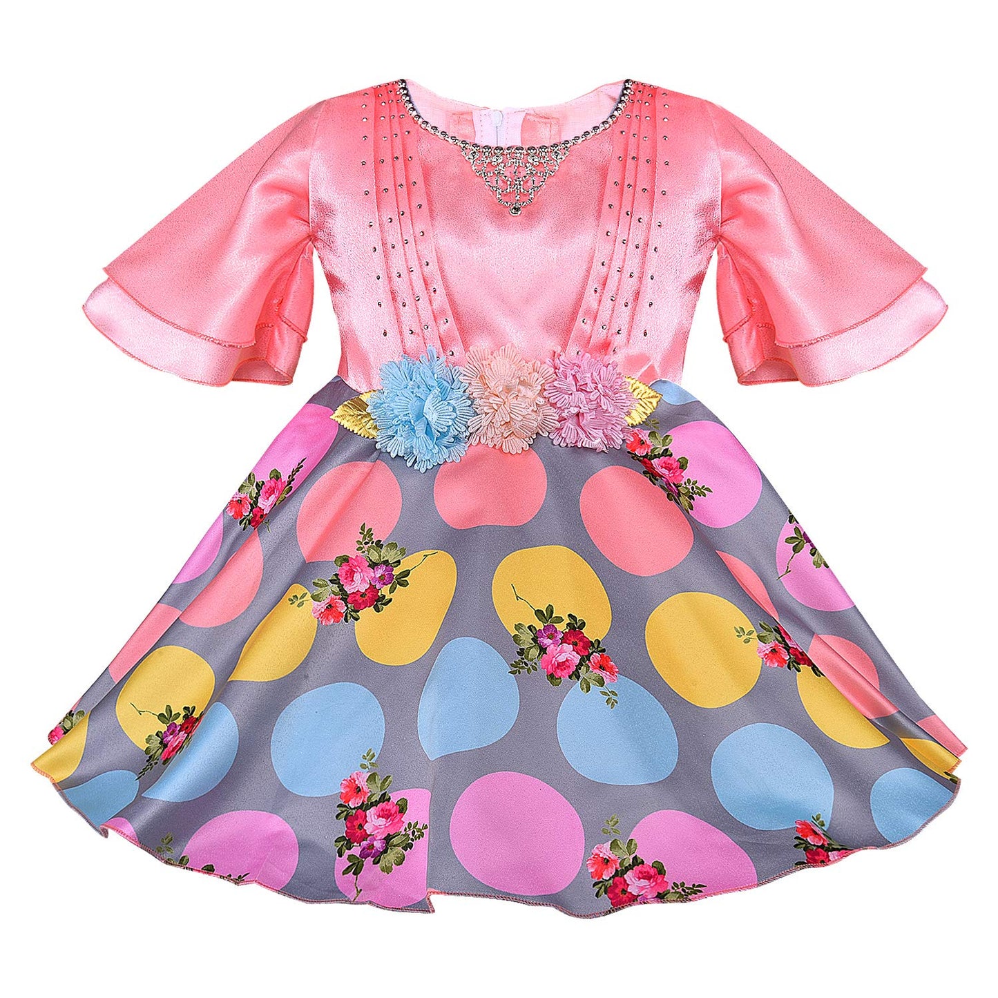 kids Birthday Frock Dress (stn765pch)