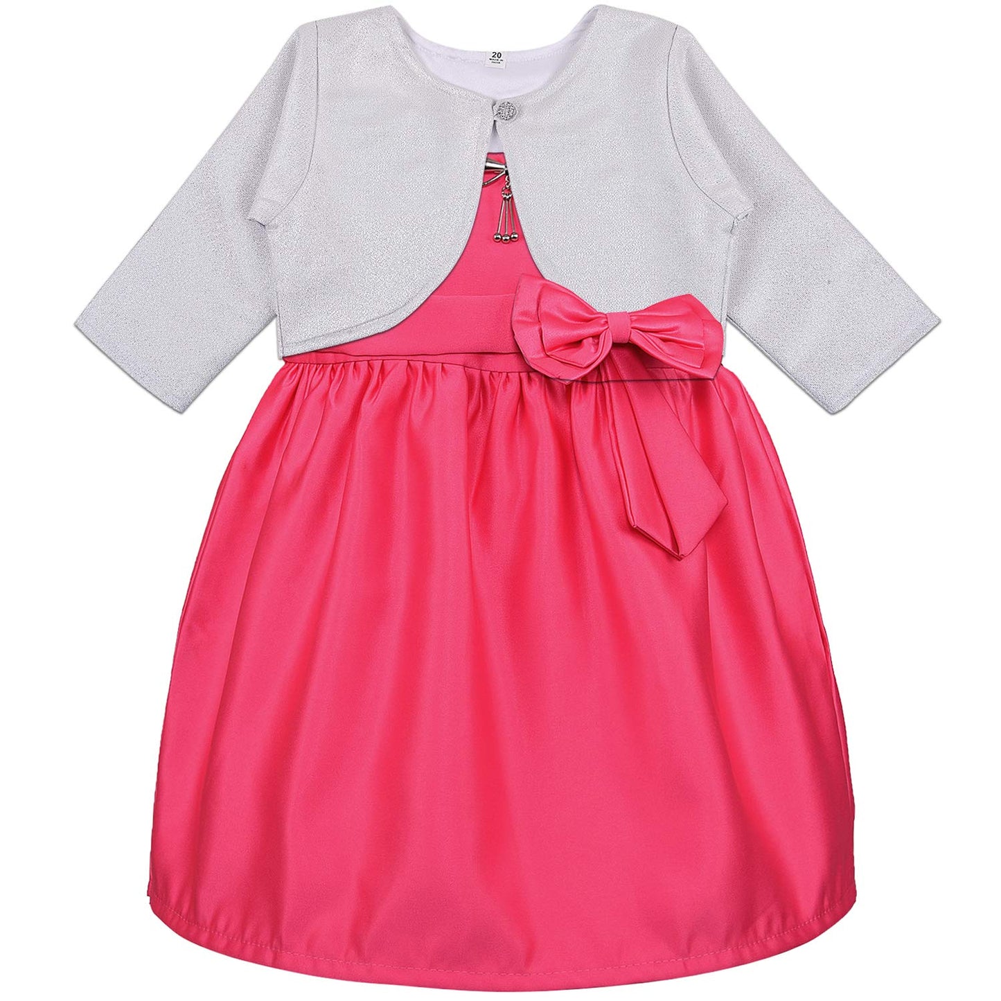 kids Birthday Frock Dress (stn767pnk)