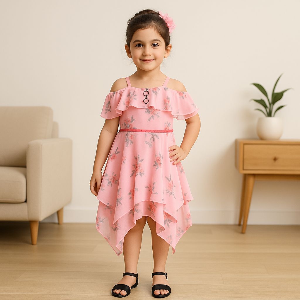 kids Birthday Frock Dress (stn769bpnk)