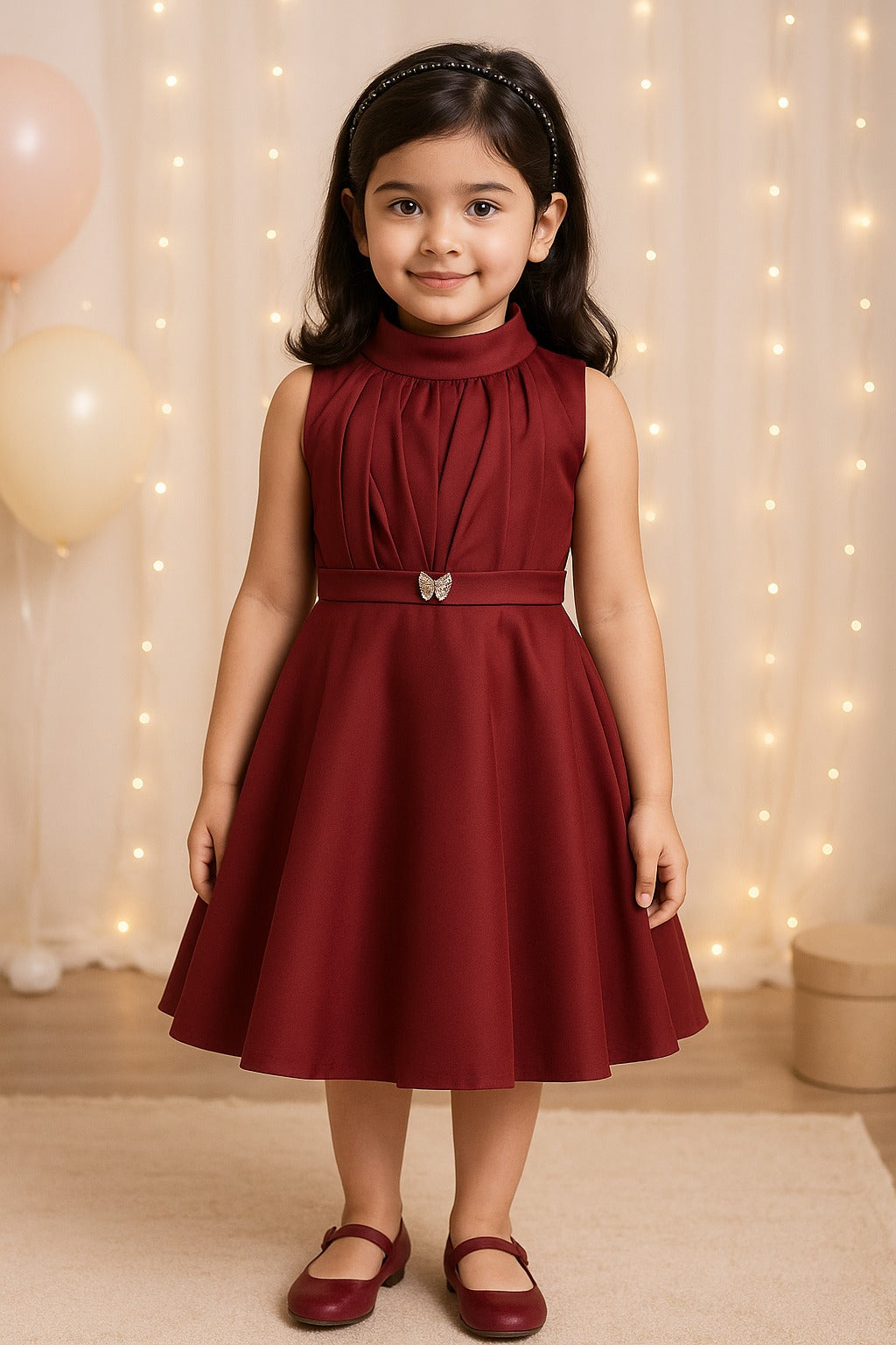 Baby Girls Midi/Knee Length Party Dress stn885mrn
