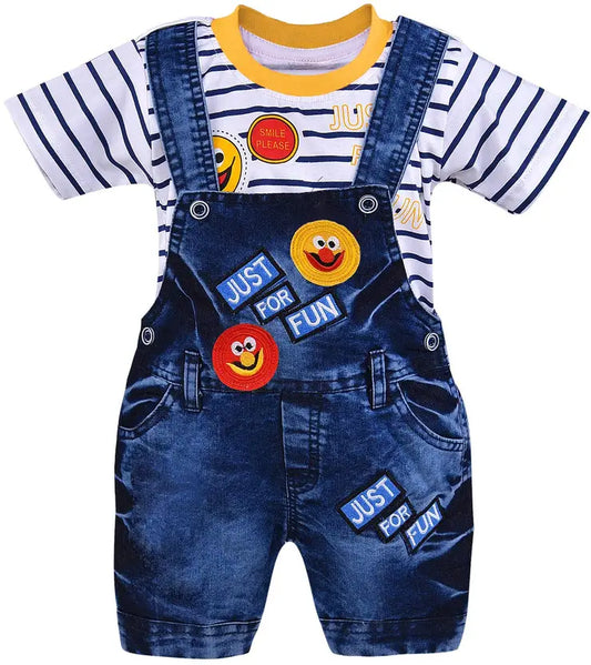 Dungaree For Baby Boys & Baby Girls Casual Striped Polycotton bt31ynw