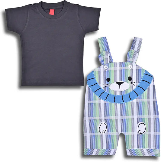 Baby Boys Casual T-shirt DungareeÂ hdr2008grn