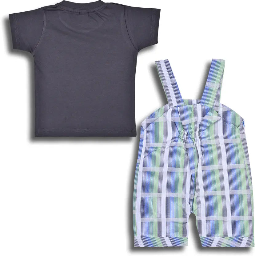 Baby Boys Casual T-shirt DungareeÂ hdr2008grn