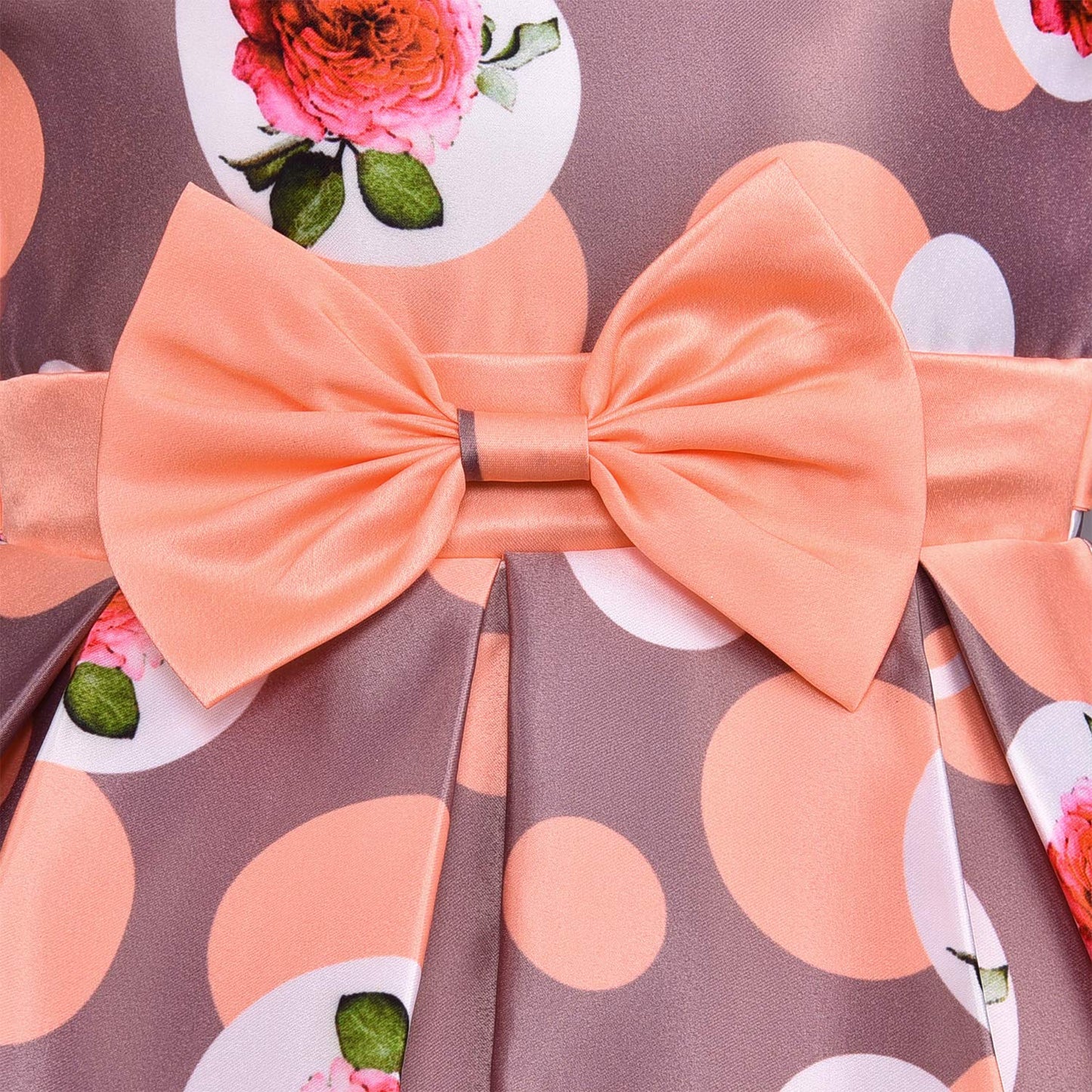 Baby Girls Frocks Dress for Girls-(stn772pch_Peach_5-6yrs)