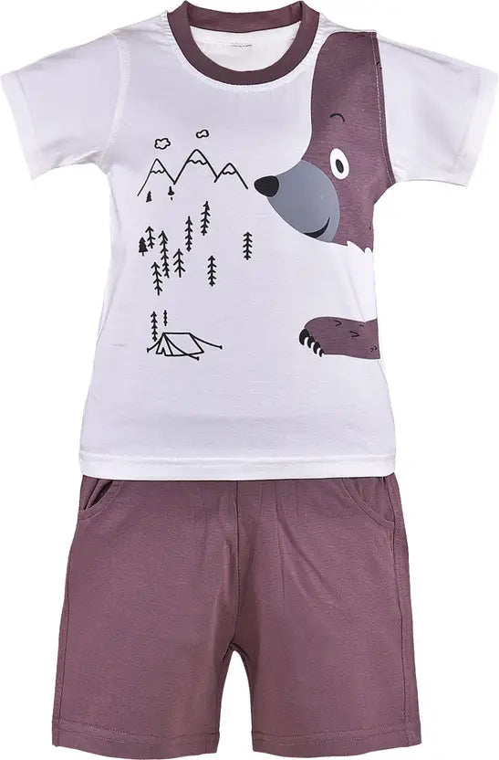 Baby Boys Casual T-shirt Shorts bt539bwn