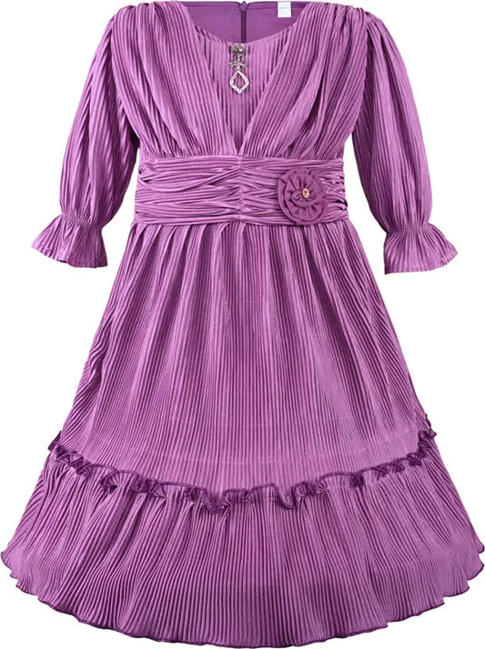 Girls Midi/Knee Length Party Dress fe3242ppl