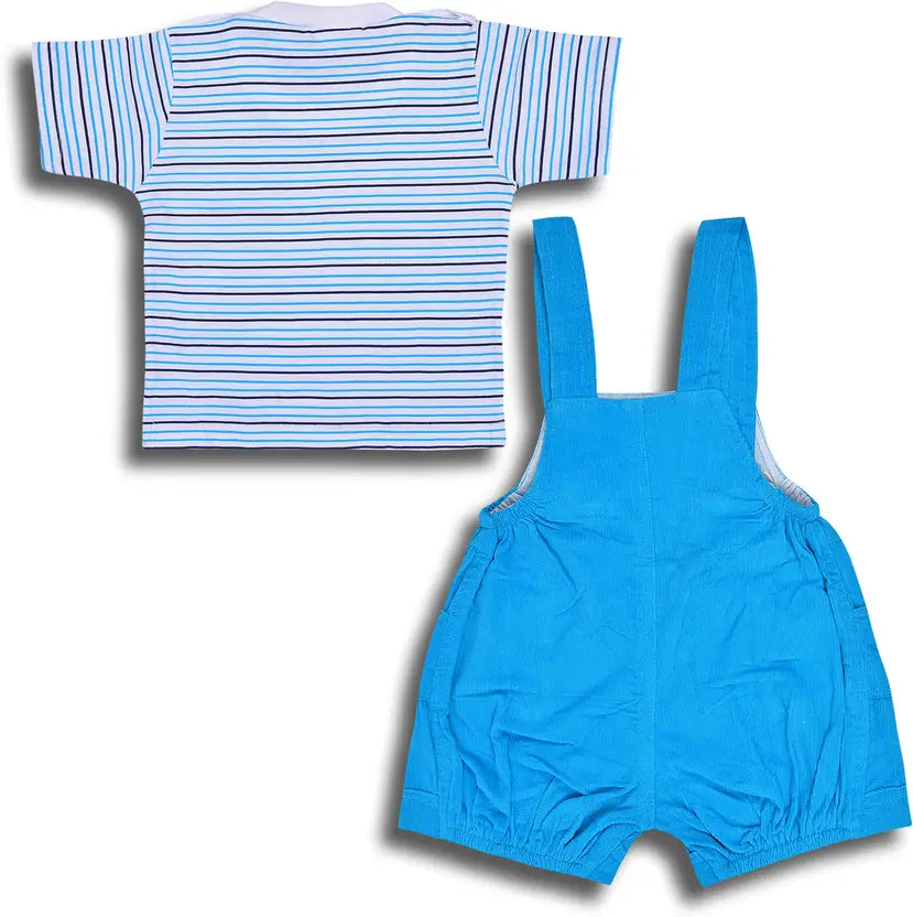 Baby Boys Casual T-shirt Dungaree hdr2006blu