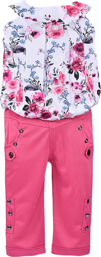 Baby Girls Casual Top Pant csl359pnk