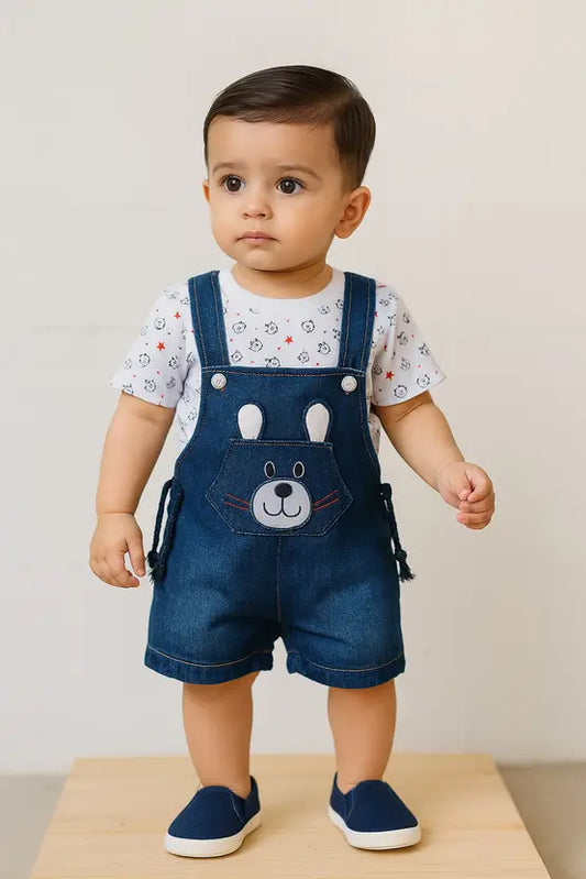 Baby Boys Casual T-shirt Dungaree hdr2024nb