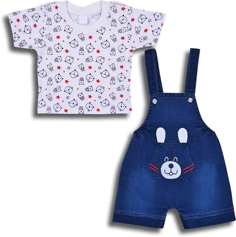 Baby Boys Casual T-shirt Dungaree hdr2024nb