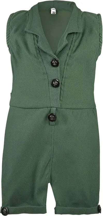 Girls Party(Festive) Jumpsuit Jumpsuit csl255grn
