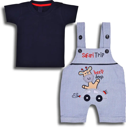 Baby Boys Casual T-shirt Dungaree  hdr2045blu