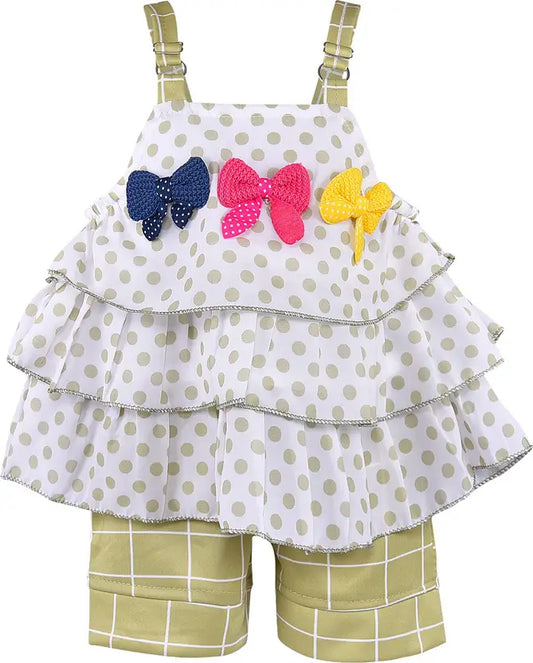 Girls Casual Top Shorts csl351grn