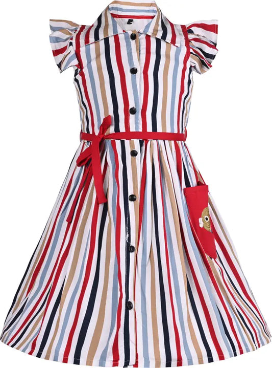 Girls Midi/Knee Length Casual Dress ctn642mlt
