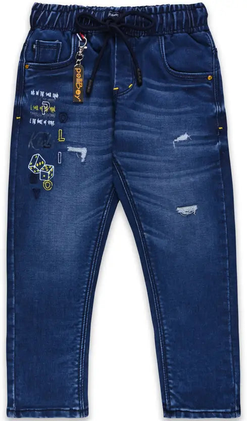 Boys Stylish Denim with Belt Accessory