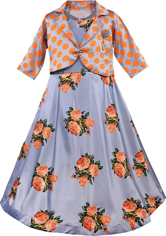 Girls Maxi/Full Length Casual Dress LF174y