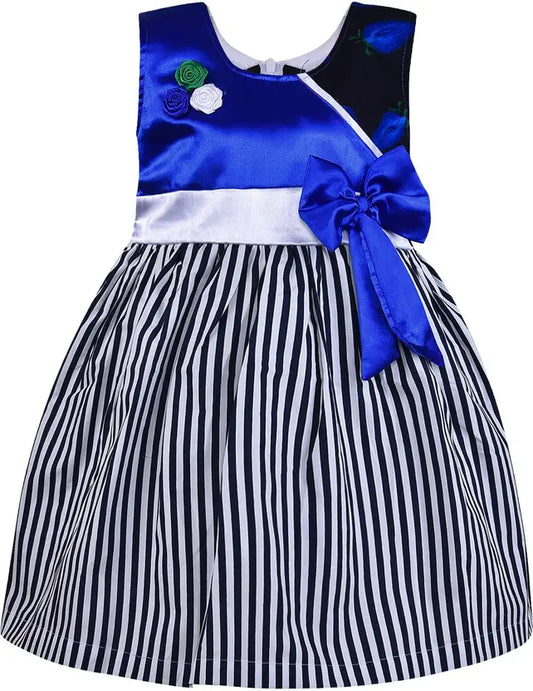 Baby Girls Midi/Knee Length Casual Dress ctn324blu