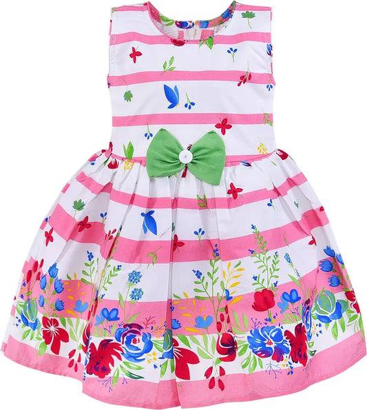 Baby Girls Midi/Knee Length Casual Dress ctn570bpnk