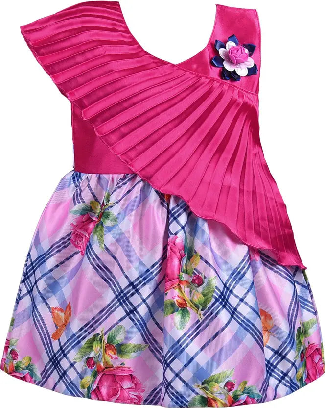 Girls Midi/Knee Length Party Dress fe2806pnk