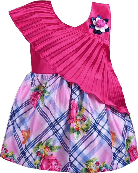 Girls Midi/Knee Length Party Dress fe2806pnk