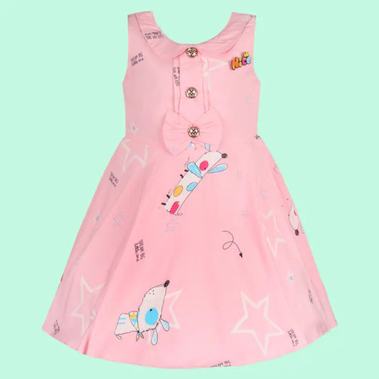 Baby Girls Midi/Knee Length Casual Dress fe3207pnk