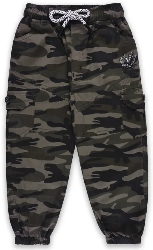Boys Jogger Fit Mid Rise Dark Green Jeans js54cfe