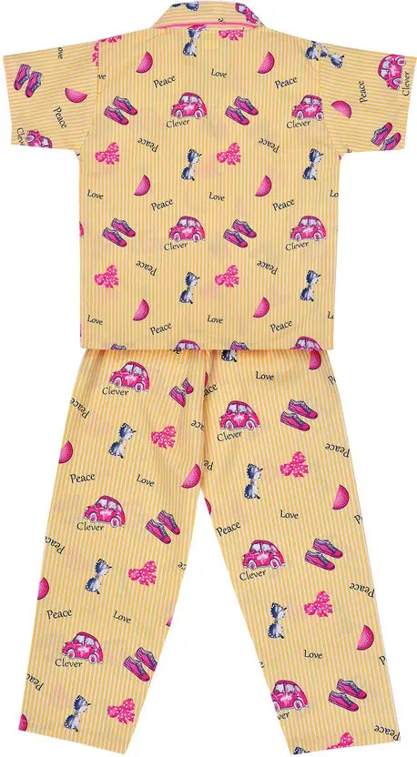 Girls Printed Cotton Blend Kids Nightwear ND44ynw