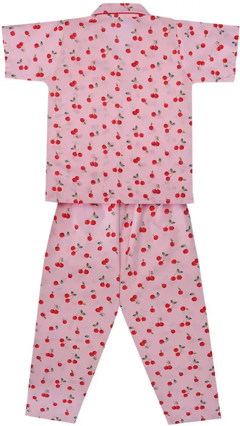 Baby Girls Printed Cotton Blend Kids Nightwear  ND55pch