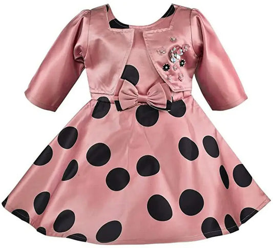 Girls Midi/Knee Length Party DressÂ Â (stn805pch)