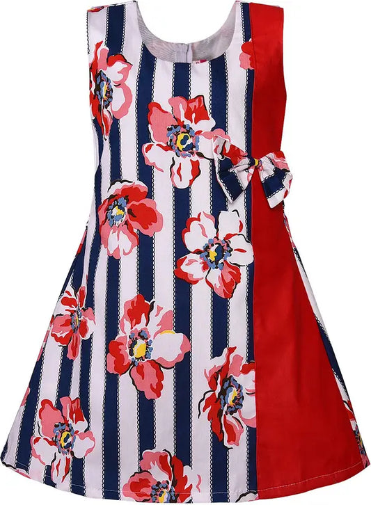 Girls Midi/Knee Length Casual Dress ctn341rd
