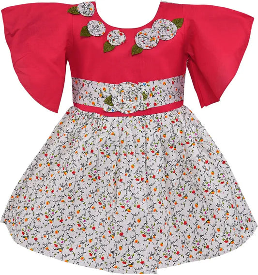 Girls Midi/Knee Length Casual Dress ctn562rd