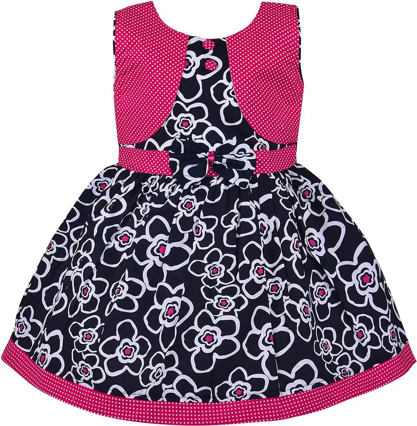 Baby Girls Midi/Knee Length Casual Dress ctn218pnk