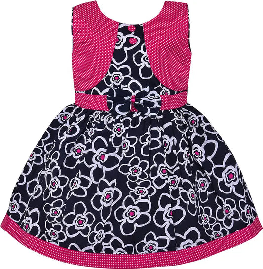 Baby Girls Midi/Knee Length Casual Dress ctn218pnk