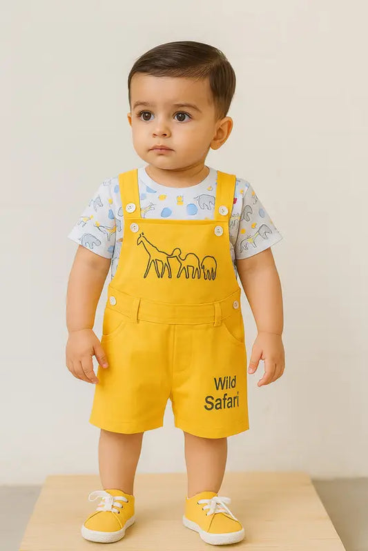 Baby Boys Casual T-shirt Dungaree hdr630y
