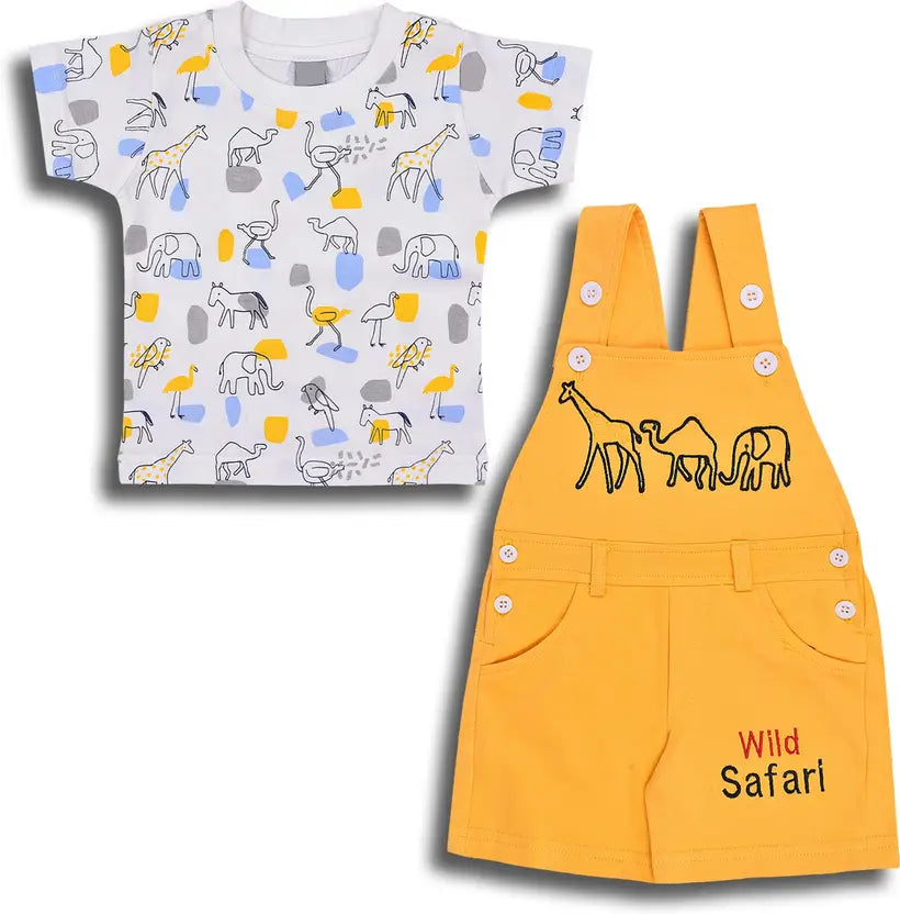 Baby Boys Casual T-shirt Dungaree hdr630y