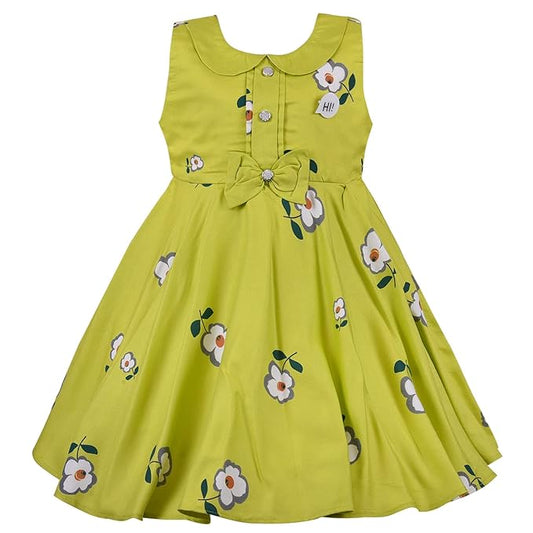 Girls cotton Floral Printed Summer Dress