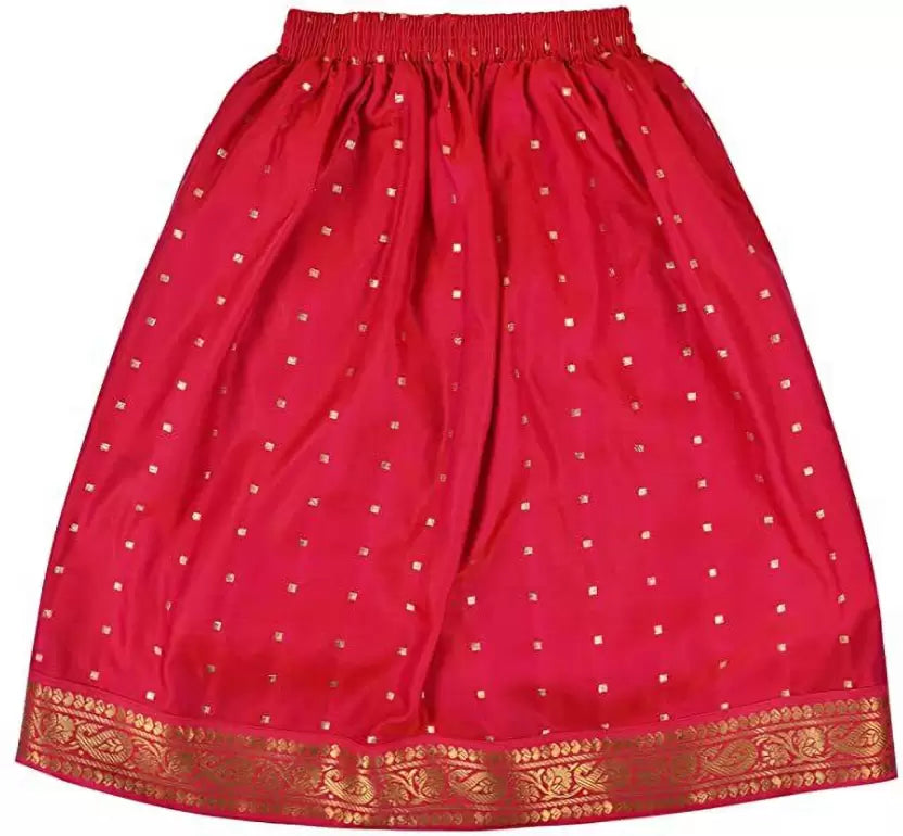 Girls Woven Design Ethnic Skirt Top Set