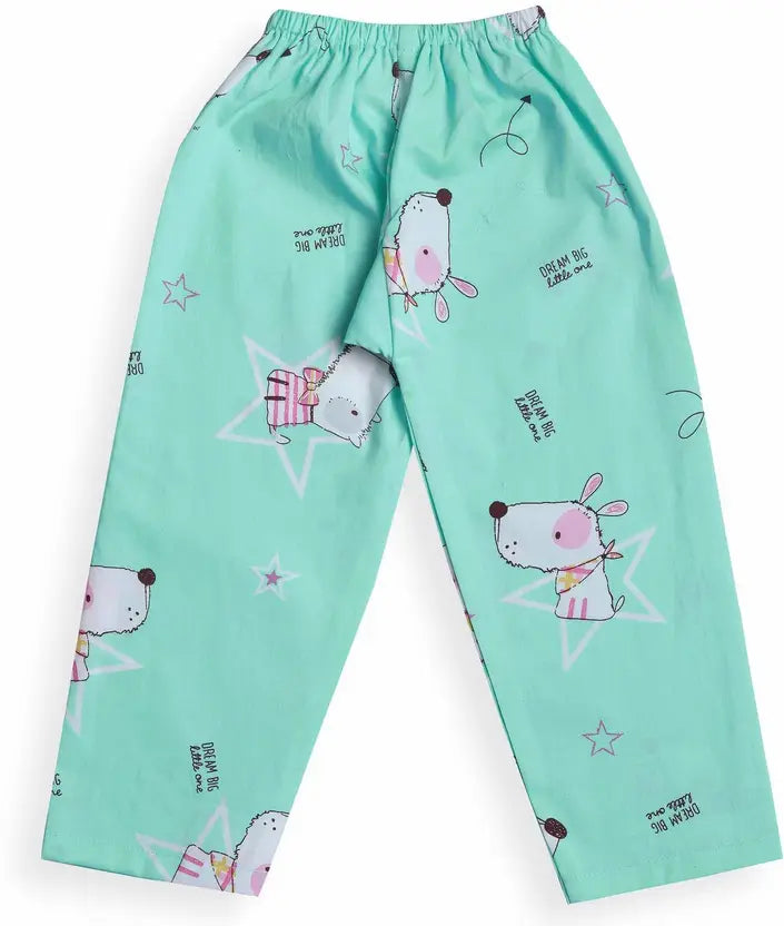 Boys & Girls Printed Polyester Blend Kids Nightwear NDF1001sgF