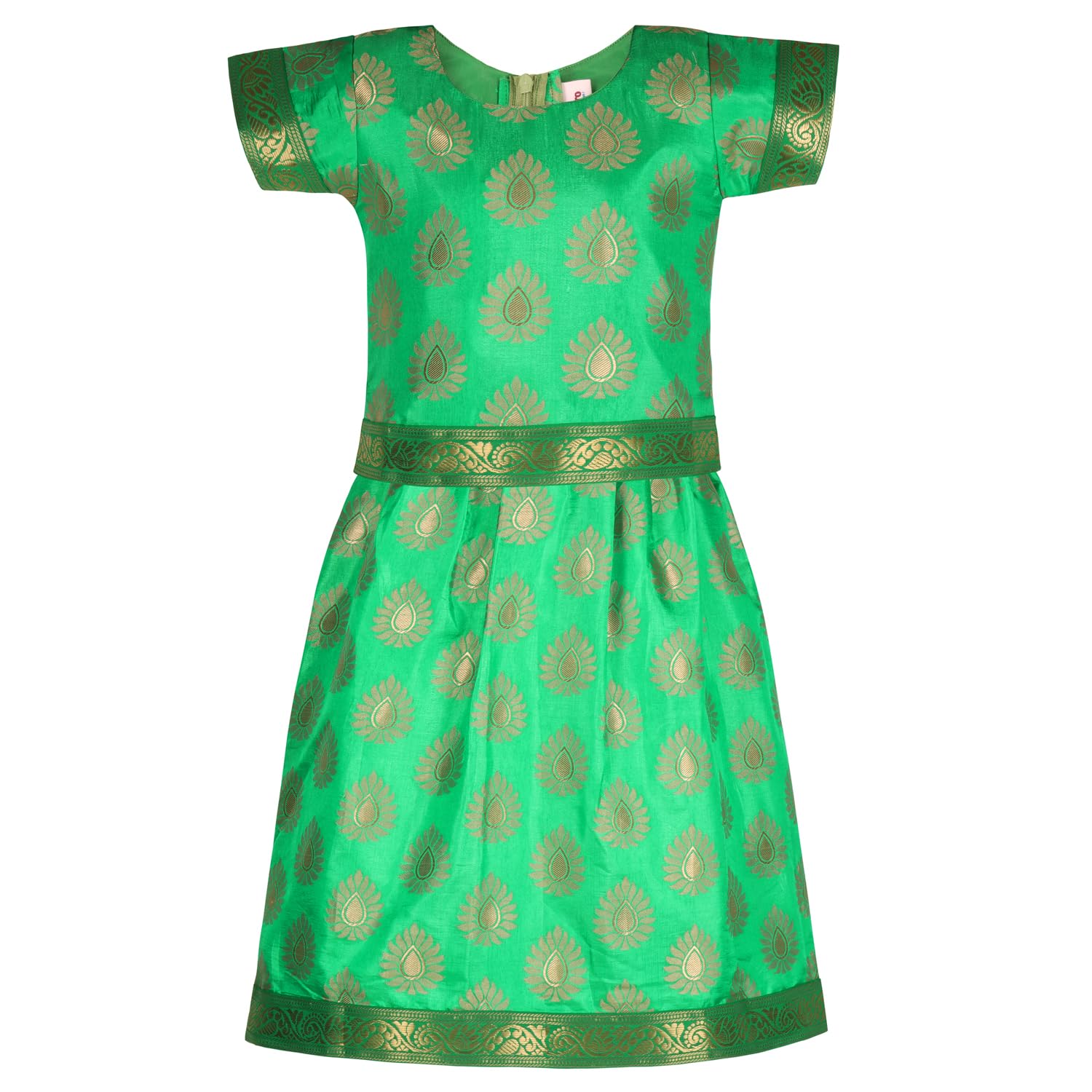 Buy Premium Baby Girls Silk Pattu Pavadai Dress Online