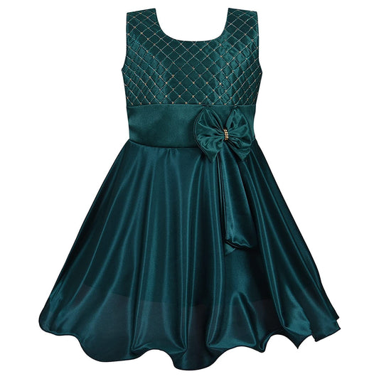 Girls A-line Party Wear Dress