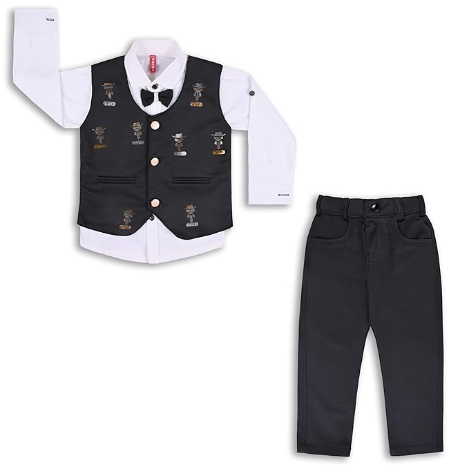 Shirt With Waistcoat And Pant For Boys