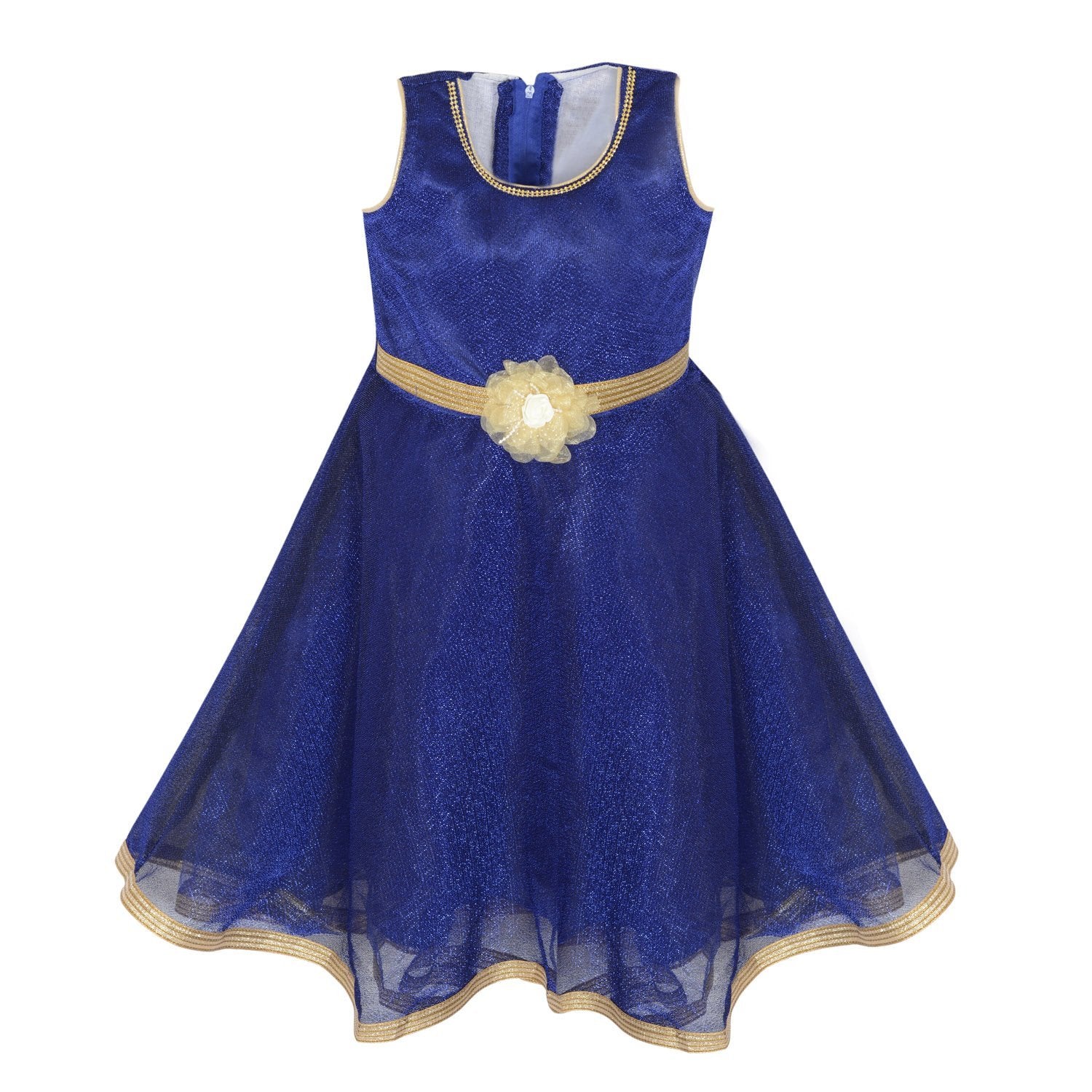 Girls Long Frock LF121blu -   Dresses