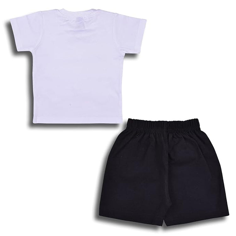 Baby Boys Cotton Striped T-shirt and Shorts Clothing Set
