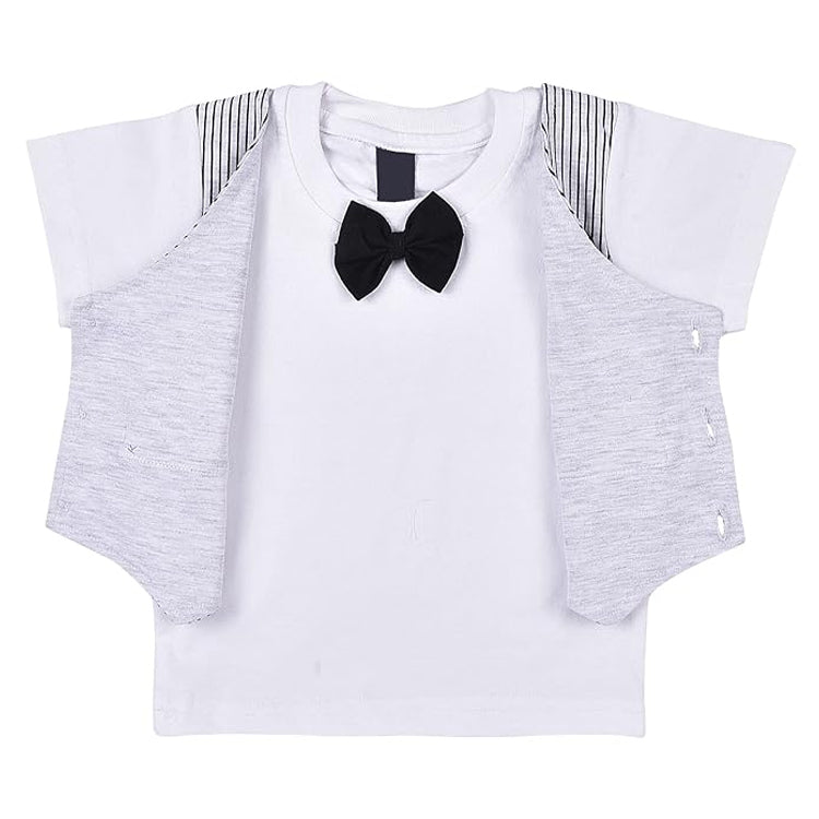 Baby Boys Cotton Striped T-shirt and Shorts Clothing Set
