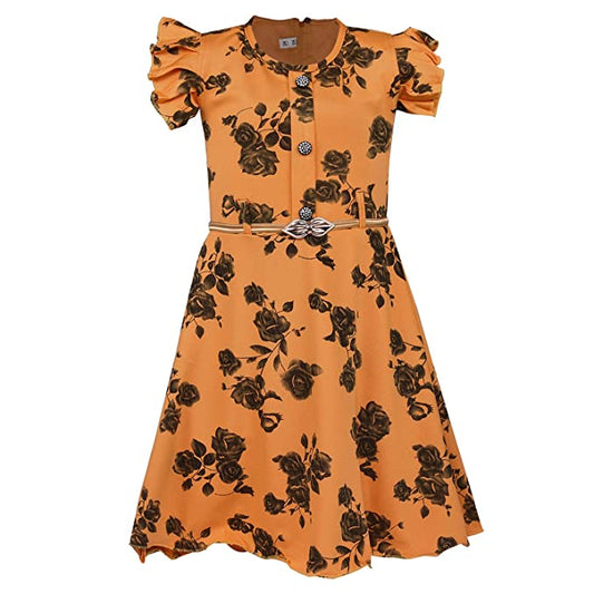 Girls Casual Western Dress - Japan Satin - (CSL233ynw)